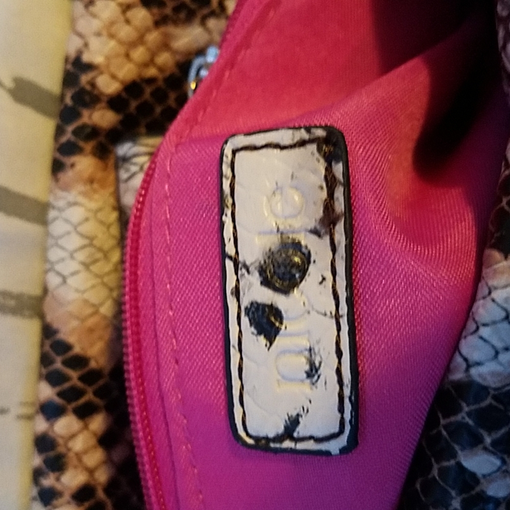 Nicole Miller Snake Pattern Tote Bag - Picture 2 of 9